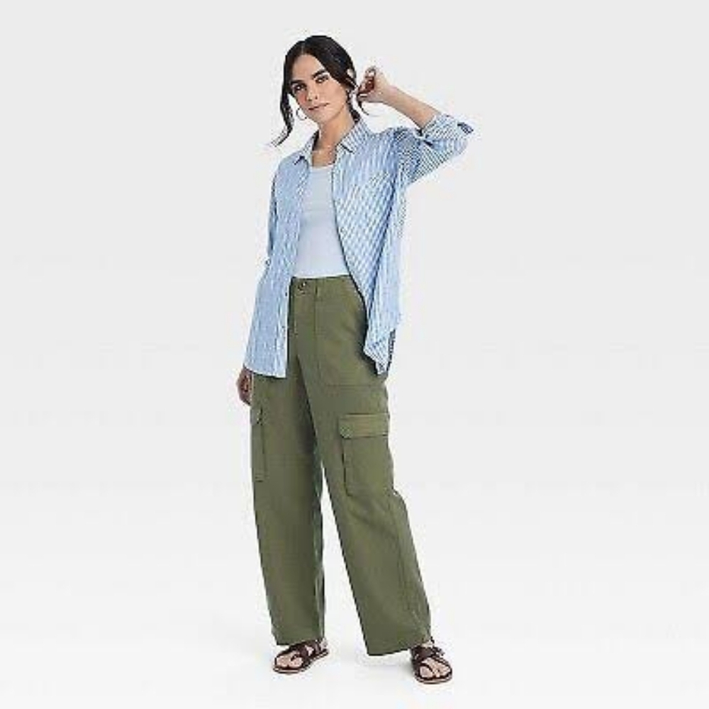 Universal thread green utility cargo pants Size 10